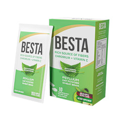 Besta Psyllium Oat Powder-10Sachets.-70G-.Green Apple