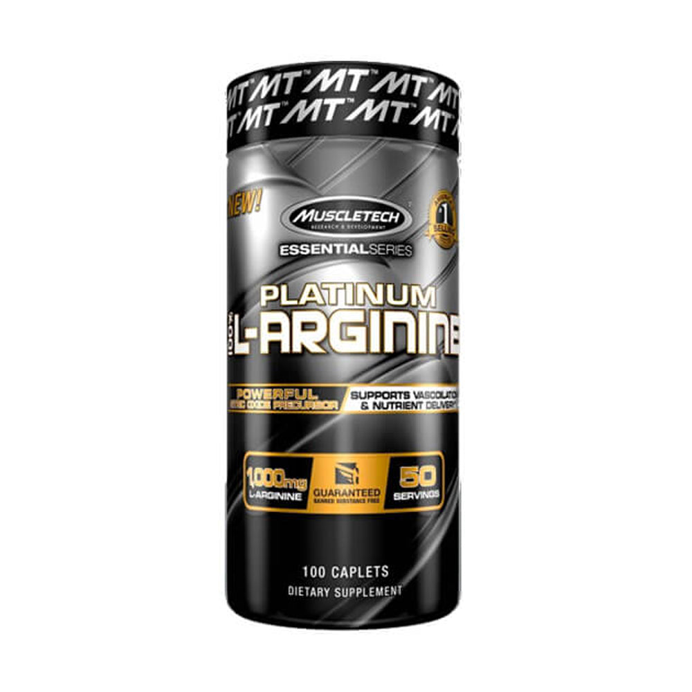 Muscletech Platinum L-Arginine 1000mg-50Serv.-100Tabs.