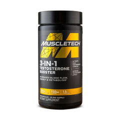 Muscletech 3-IN-1 Testosterone Booster 25Serv.-100Capsules.