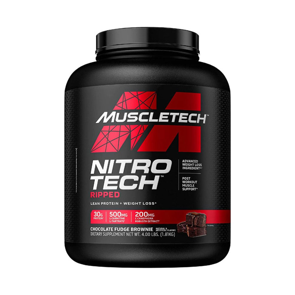 Muscletech Nitrotech Ripped-42serv.-1810G.-Chocolate Fudge Brownie