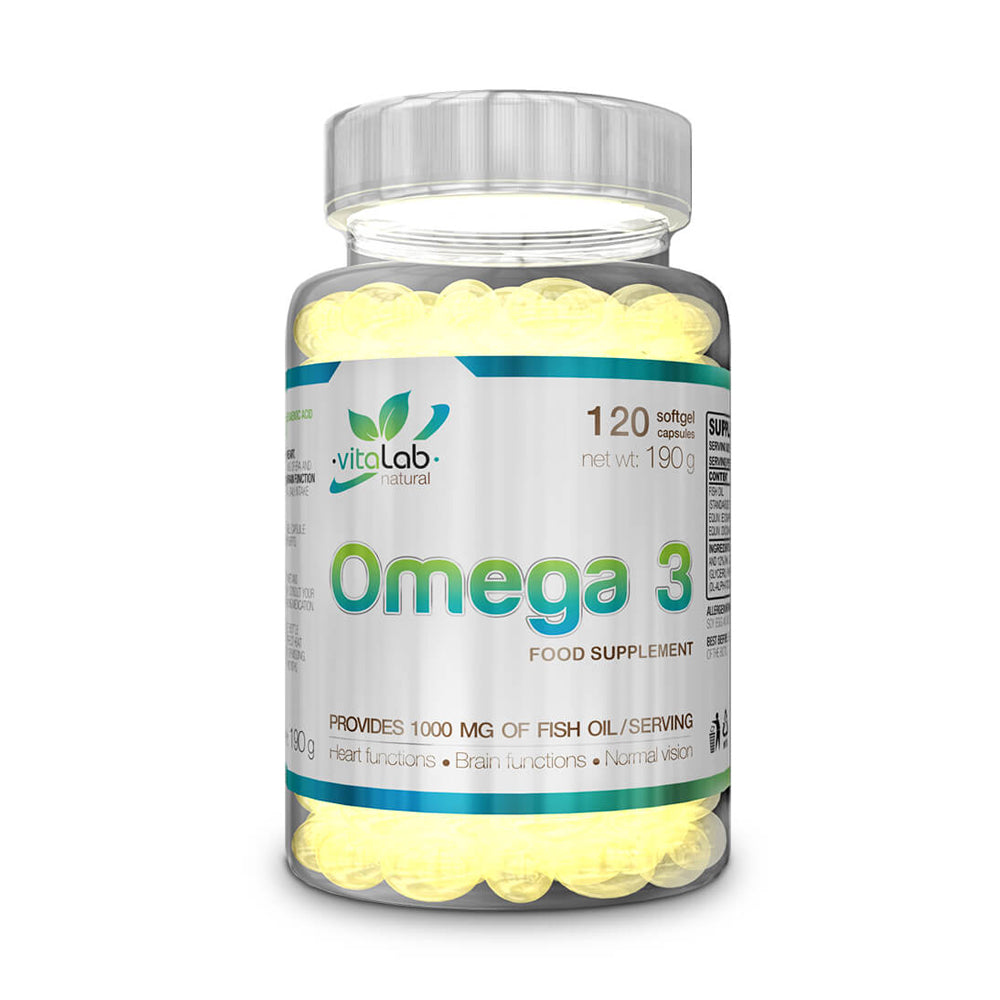 Vitalab Natural Omega 3-120Serv.-120Soft Gels