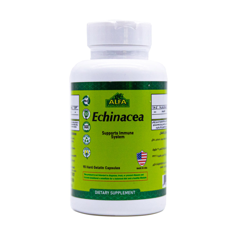 Alfa Vitamins Echinacea Supports Immune System-30Serv.-90Capsules