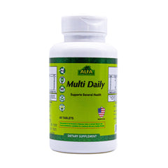 Alfa Vitamins Multi Daily Supports General Health-60Serv.-60Tablets