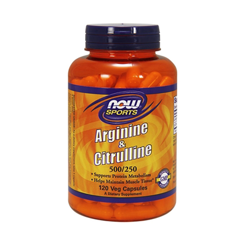 Now Sports Arginine&Citrulline-120Serv.-120Tabs.