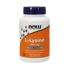 Now Foods L-Lysine 500mg-100Serv.-100Caps