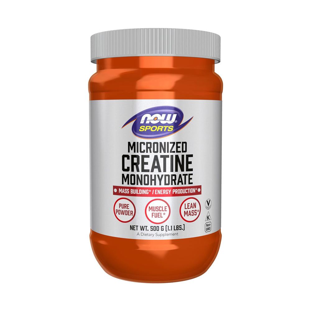 Now Sports Micronized Creatine Monohydrate-119Serv.- 500G.-Unflavored