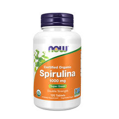 Now Foods Spirulina 1000MG-40Serv.-120Tab.