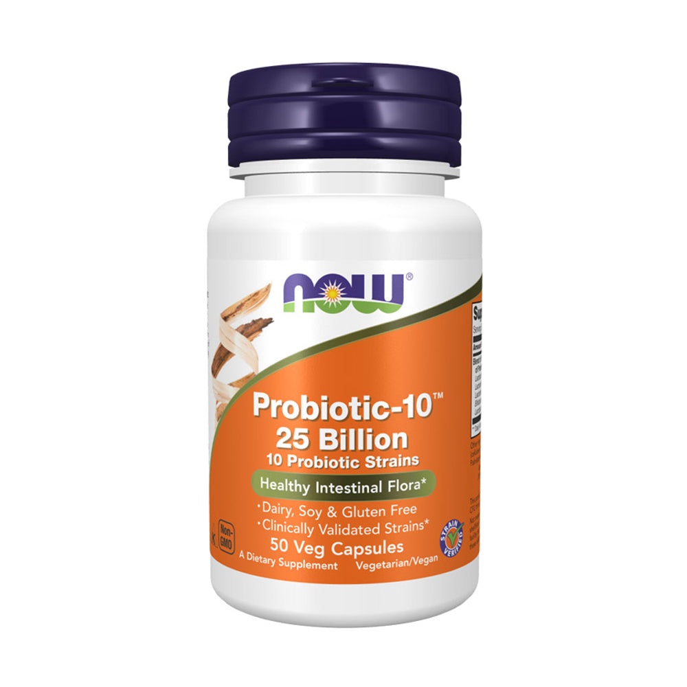 Now Foods Probiotic-10, 25Billion-50Serv.-50Veg Capsules