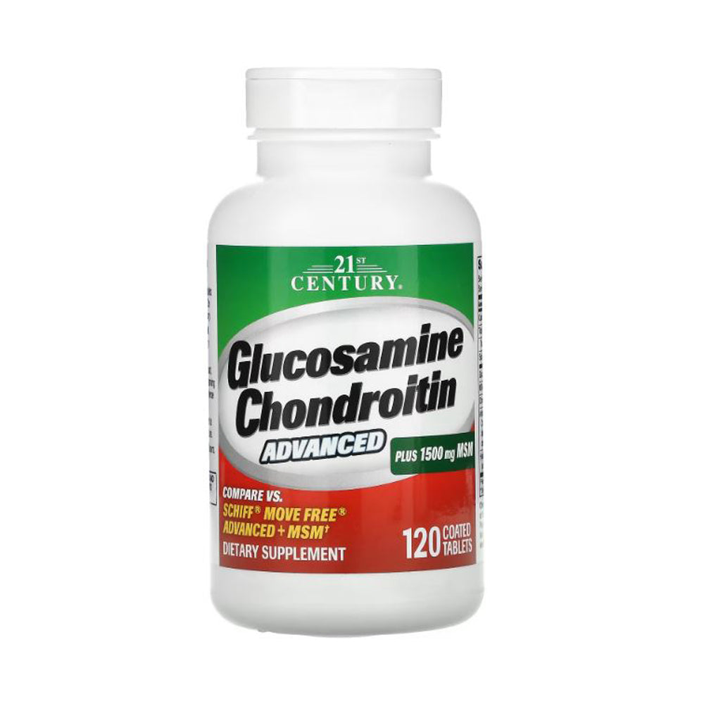 21st Century Glucosamine Chondroitin Advanced-40Serv.-120 Coated Tablets