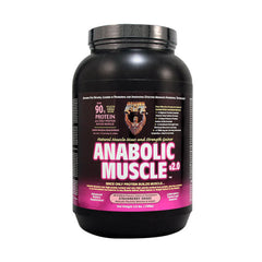 Healthy N' Fit Anabolic Muscle Natural Mass Gainer V2.0-7to14Serv.-1589G-Strawberry Shake