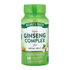 Natures Truth Super Ginseng Complex Plus Royal jelly-30Serv-60Capsules