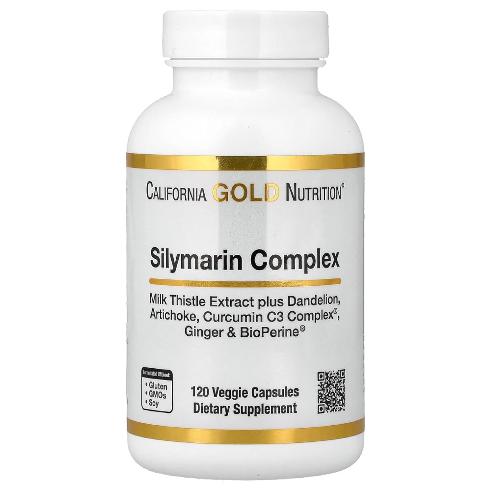 California Gold Nutrition Silymarin Complex.-120Veggie Capsules
