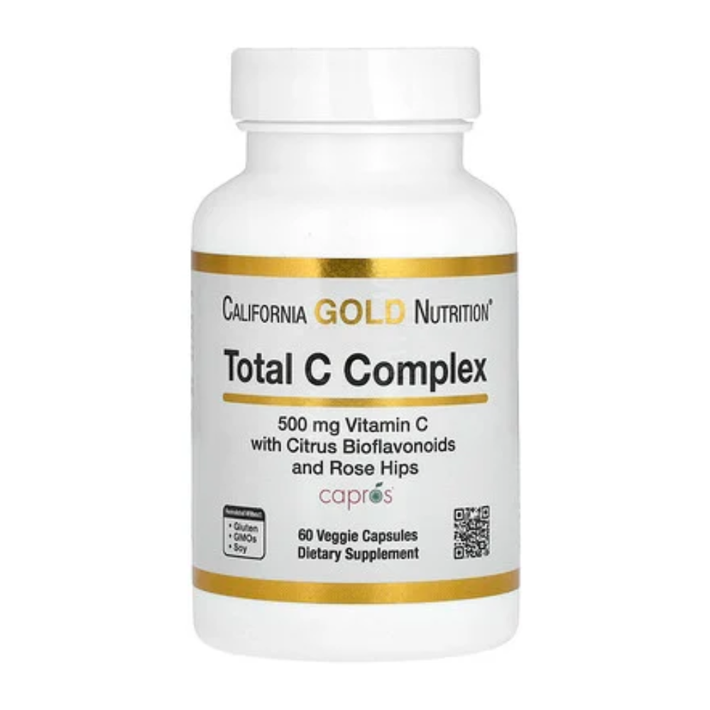 California Gold Nutrition Total C Complex 500 Mg.-60Veggie Capsules