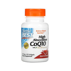 Doctor's Best High Absorption Coq10 With Bio Perine-120Serv.-120 Soft Gels