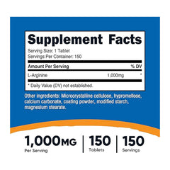 Nutricost L-Arginine.-150Serv.-150Tablet