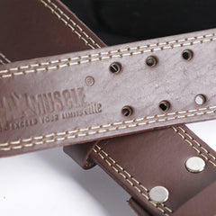 Max Muscle Leather Belt Brown
