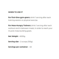 Dy Nutrition Metabolic Mass Gainer Lean Muscle Catalyst-40Serv.-6Kg