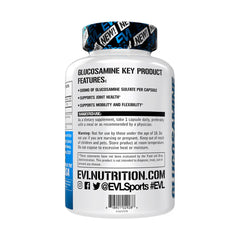 EVL Glucosamine 90Serv.-90Veggie Capsules.