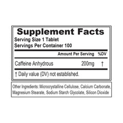 Evl Caffeine 200Mg -100Serv.-100Tablets