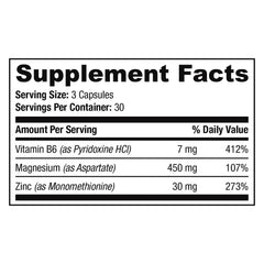 SAN Zinc Magnesium Aspartate-30Serv.-90Caps.