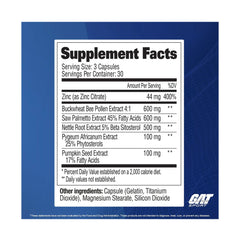 Gat Sport Testrol Prostate High Potency Formula 30Serv.-90Capsules.