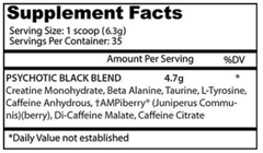Insane Labz Energy Focus Pumps Psychotic-35Serv.-220G