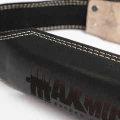 Max Muscle Leather Belt Black