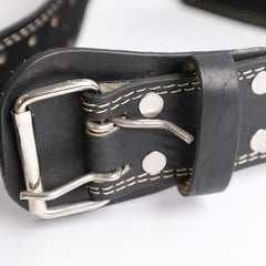 Max Muscle Leather Belt Black