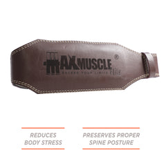 Max Muscle Leather Belt Brown