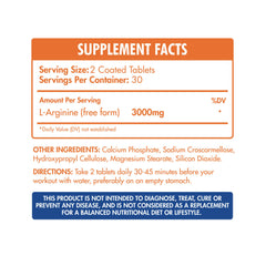 Max Muscle Arginine 3000-30Serv.-60Coated Tablets