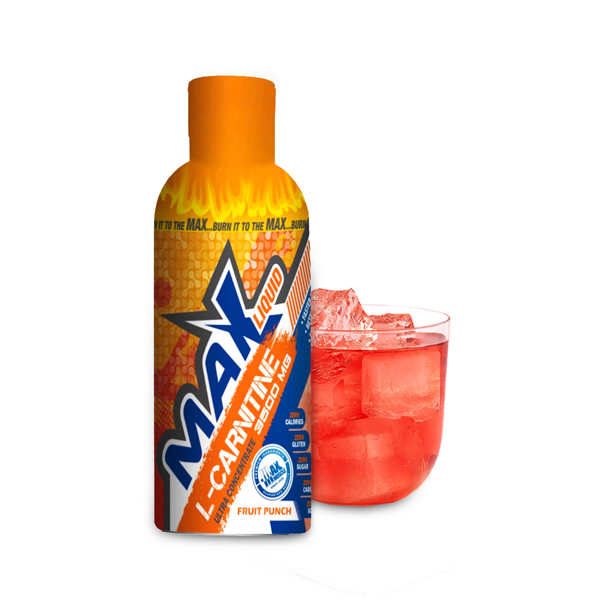 Max Muscle Max Liquid L-Carnitine 3500MG-32Serv.-480Ml