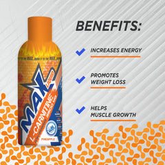 Max Muscle Max Liquid L-Carnitine 3500MG-32Serv.-480Ml