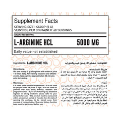 Max Muscle Pump 5000mg Arginine-60Serv.-300G