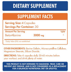 Max Muscle Beta-Alanine3000-30Serv.-120Capsules