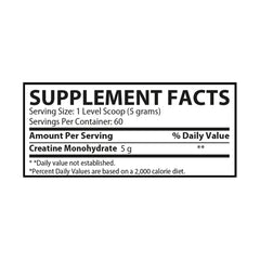 Muscle Rulz Creatine Micronized-60Serv.-300G-Unflavored