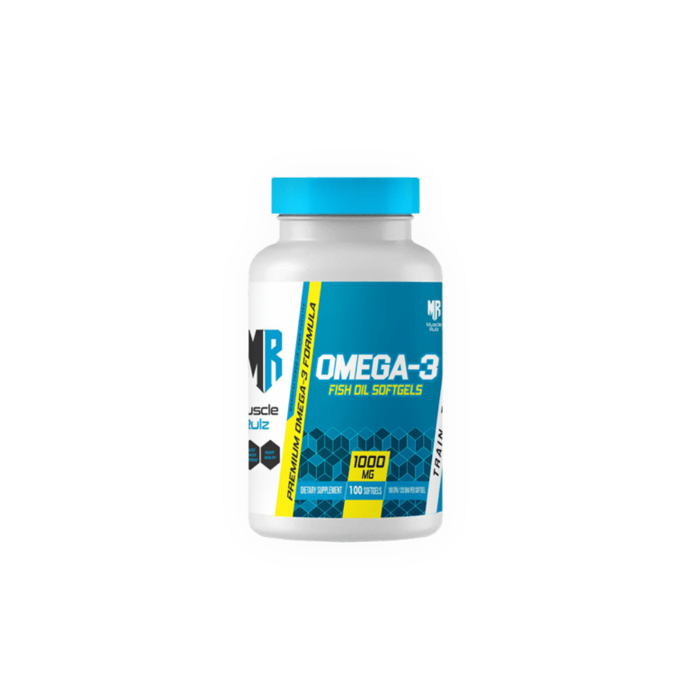 Muscle Rulz Omega-3 Fish Oil 1000Mg-100Serv.-100Softgels