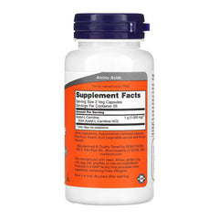 Now Foods Acetyl-L-Carnitine-500MG.-25Serv-50Veg Capsules.