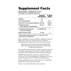 Now Sports Triple Strength L-Carnitine 3000MG.-32Sev.-473ML.-Citrus Flavor
