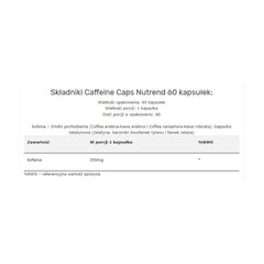 Nutrend Caffeine Caps 200Mg-60Serv.-60Capsules