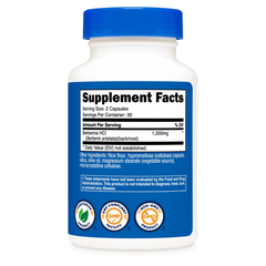 Nutricost Berberine HCl 1,200mg Per Serving-30Serv.-60Vegetarian Capsules