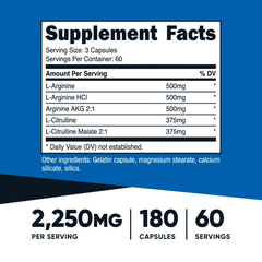 Nutricost L-Arginine.-50Serv.-250G.