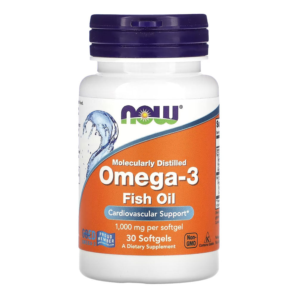 Now Foods Omega3 Fish Oil 1000Mg.-15Serv.-30Soft Gels