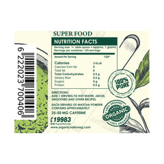 Organic Nation Premium Matcha Powder-125Serv.-125G