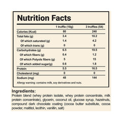 Organic Nation Whey Truffles.-54G.-3Truffles