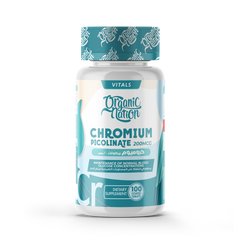 Organic Nation Chromium Picolinate 200MCG-100Serv.-100Coated Tablets