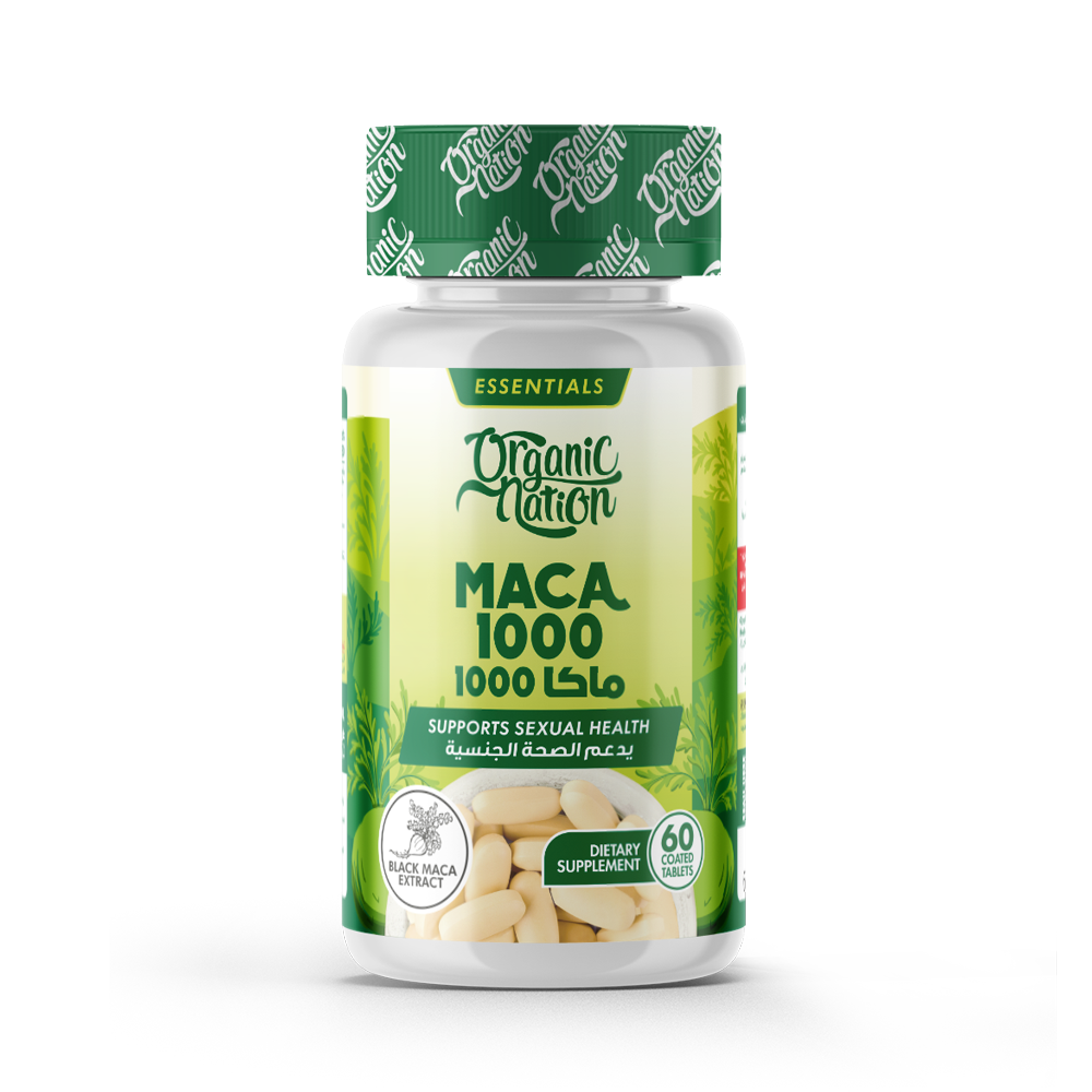 Organic Nation Maca1000-30Serv.-60Coated Tablets
