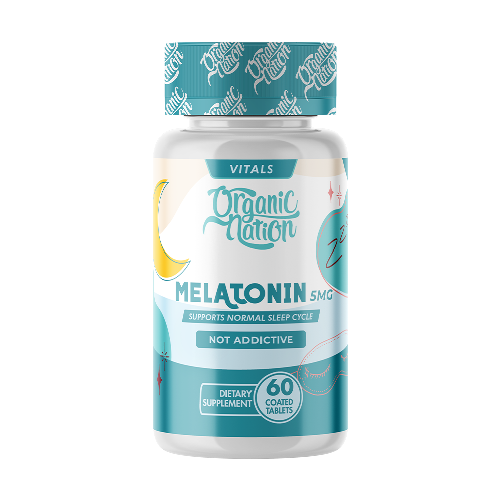 Organic Nation Melatonin 5mg-60Serv.-60Coated Tablets