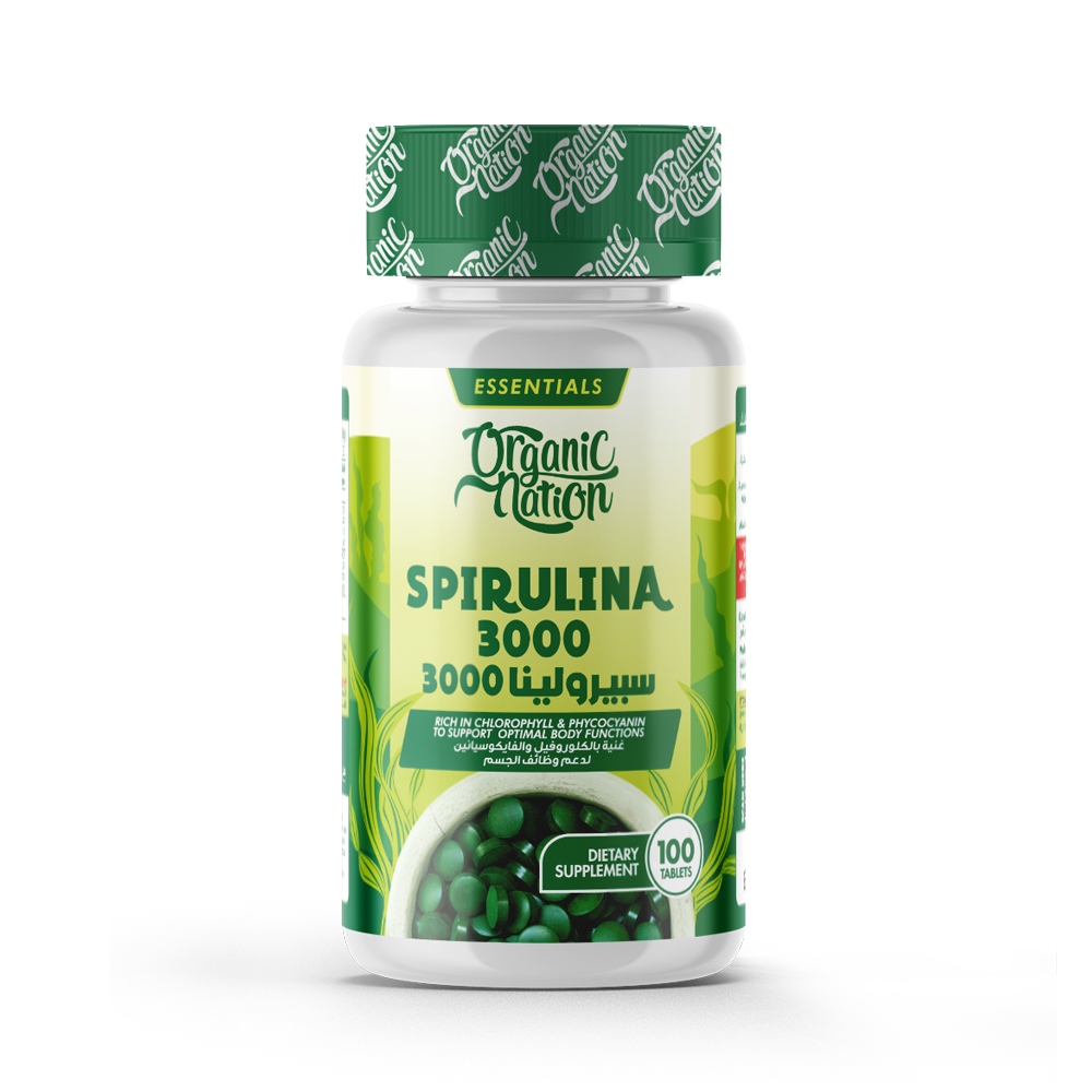 Organic Nation Spirulina-33Serv.-100Tabs.