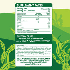 Organic Nation Spirulina-33Serv.-100Tabs.