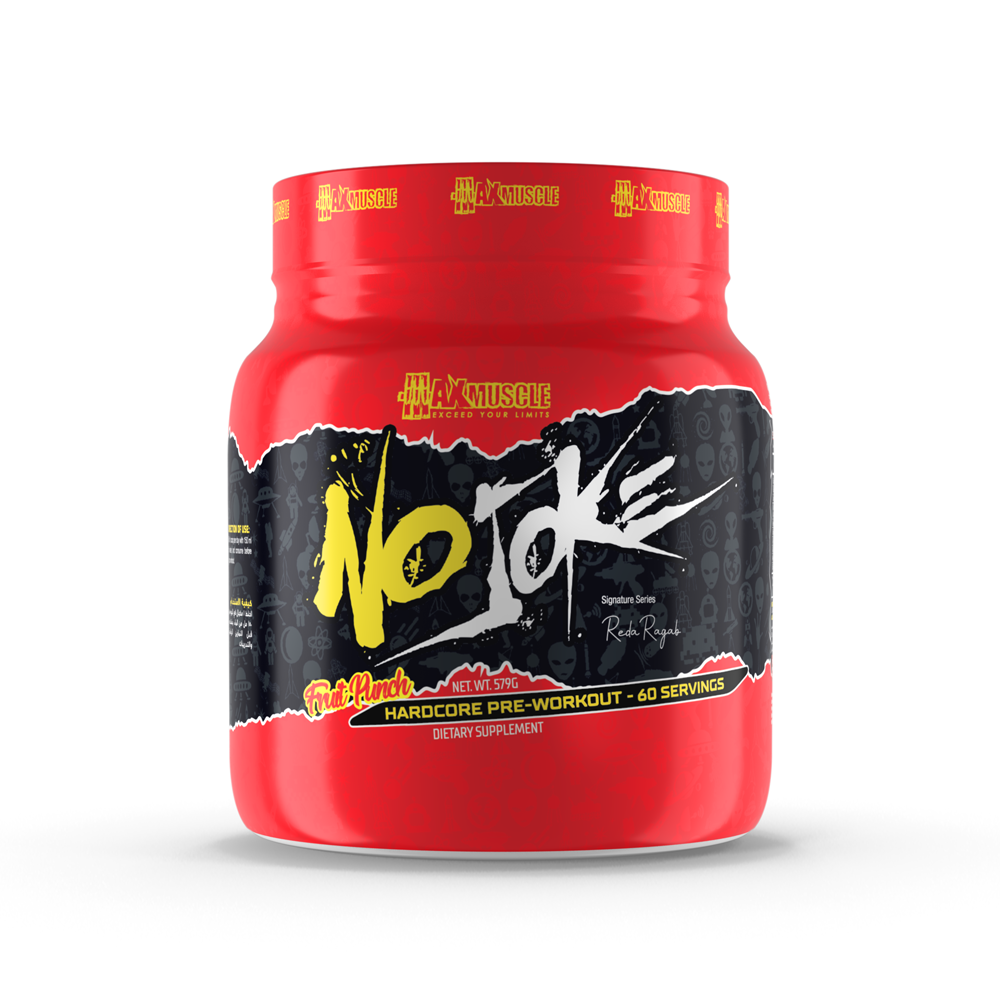 Max Muscle No Joke Hardcore Pre-workout Reda Ragab Signature Series-60Serv.-577G